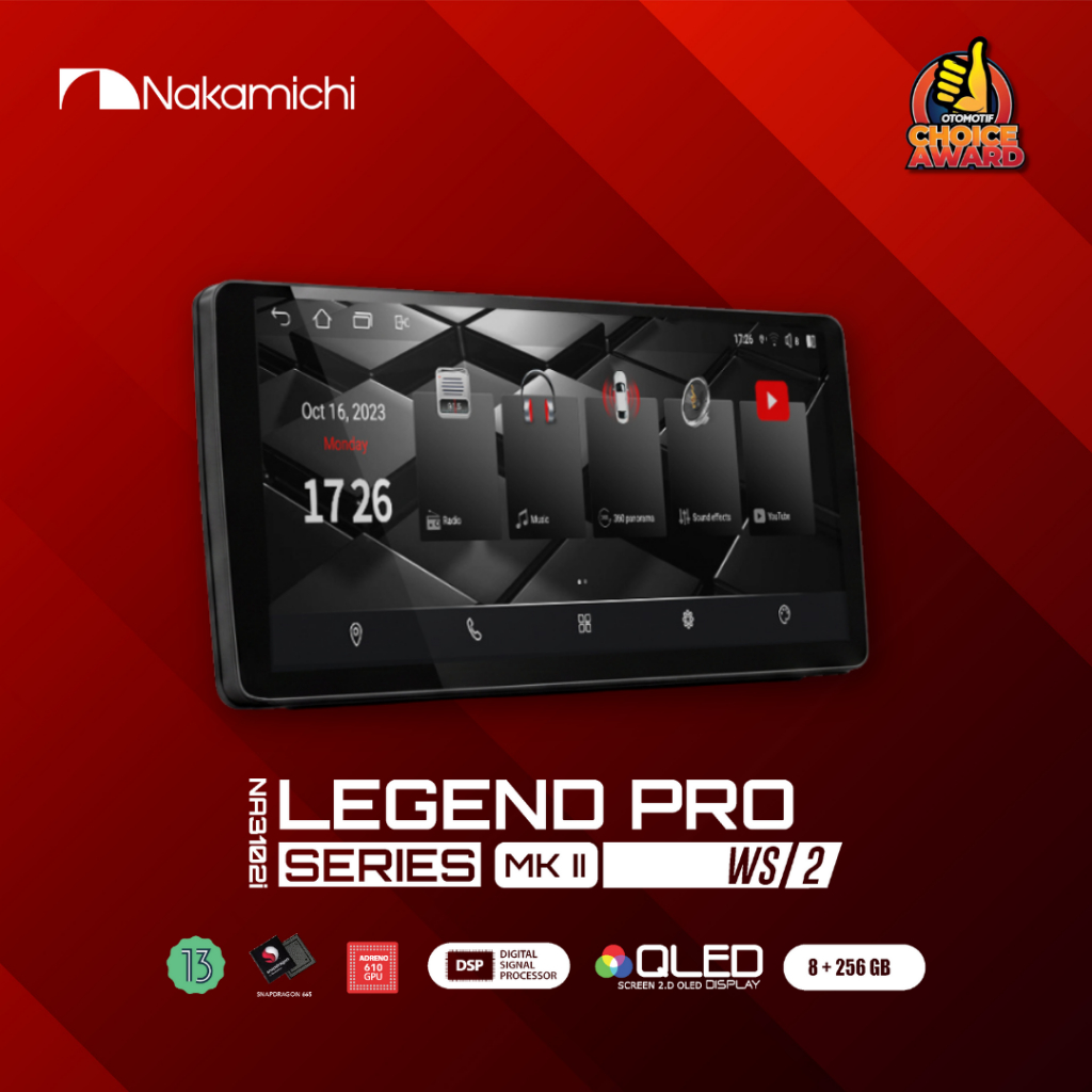 Nakamichi Headunit Legend Pro Series MK II WS 2 NA-3102i