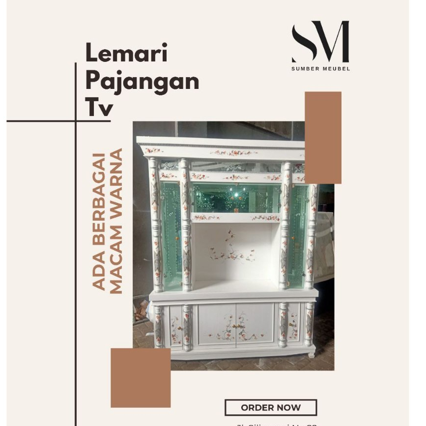 LEMARI PAJANGAN TV KRISTAL TP