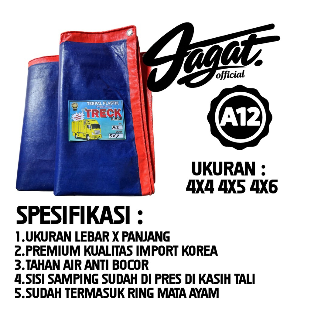 TERPAL A12 BIRU OREN SUPER TEBAL TERPAL TEBAL A12 BIRU OREN SUPER Premium Berkualitas Tinggi Tebal A