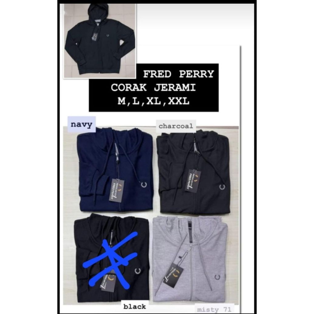 Jaket Zipper Freed Perry