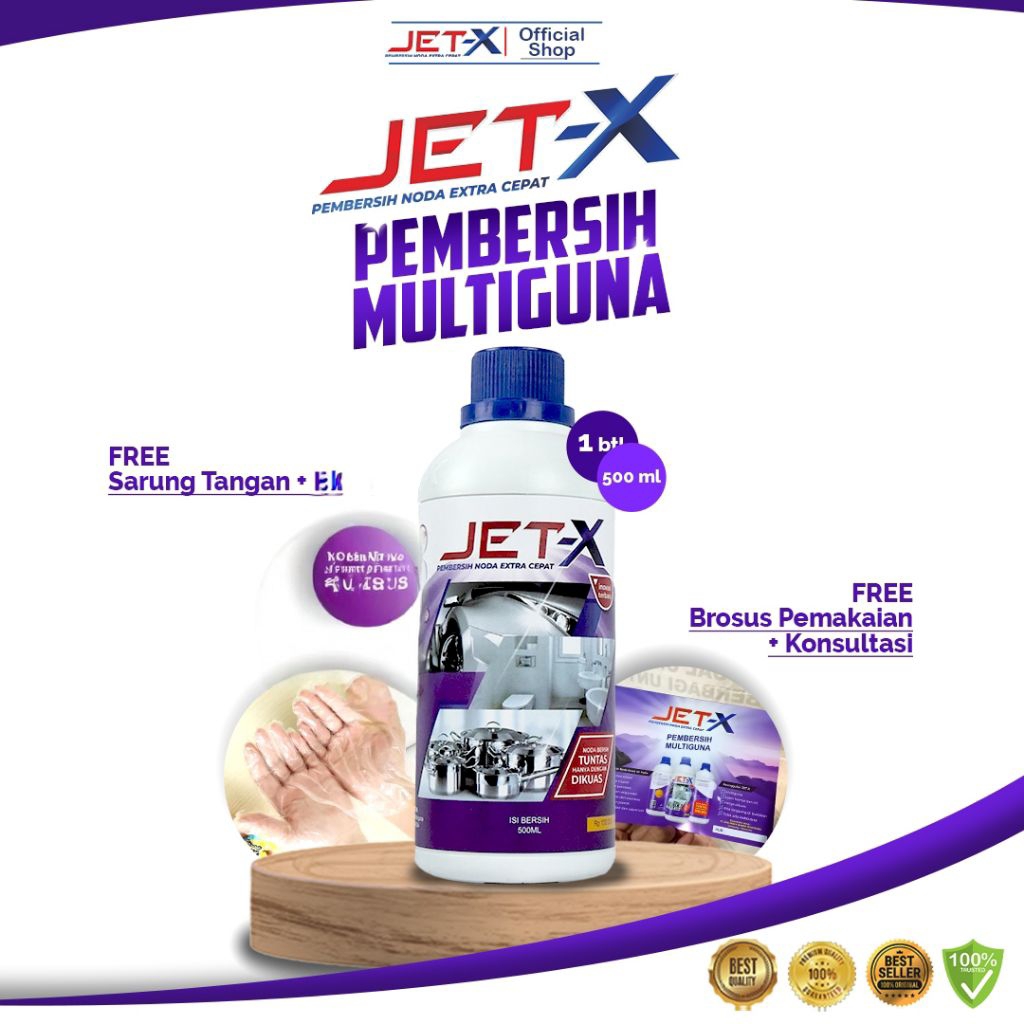 JET-X Pembersih Multiguna pembersih Kerak Keramik kamar mandi EXTRA AMPUH