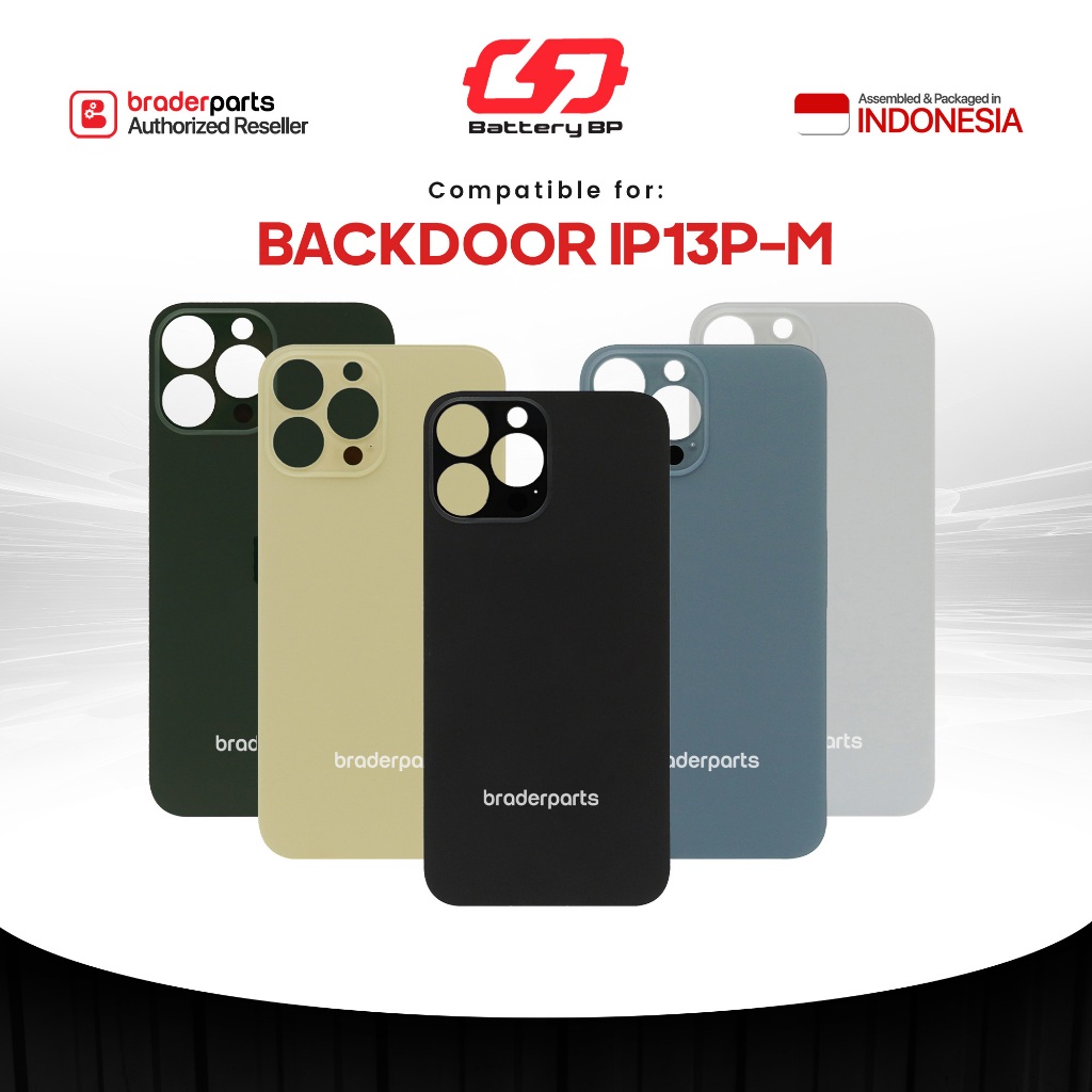 Battery BP Braderparts Backdoor / Backglass Compatible For iPhone 13 Pro Max