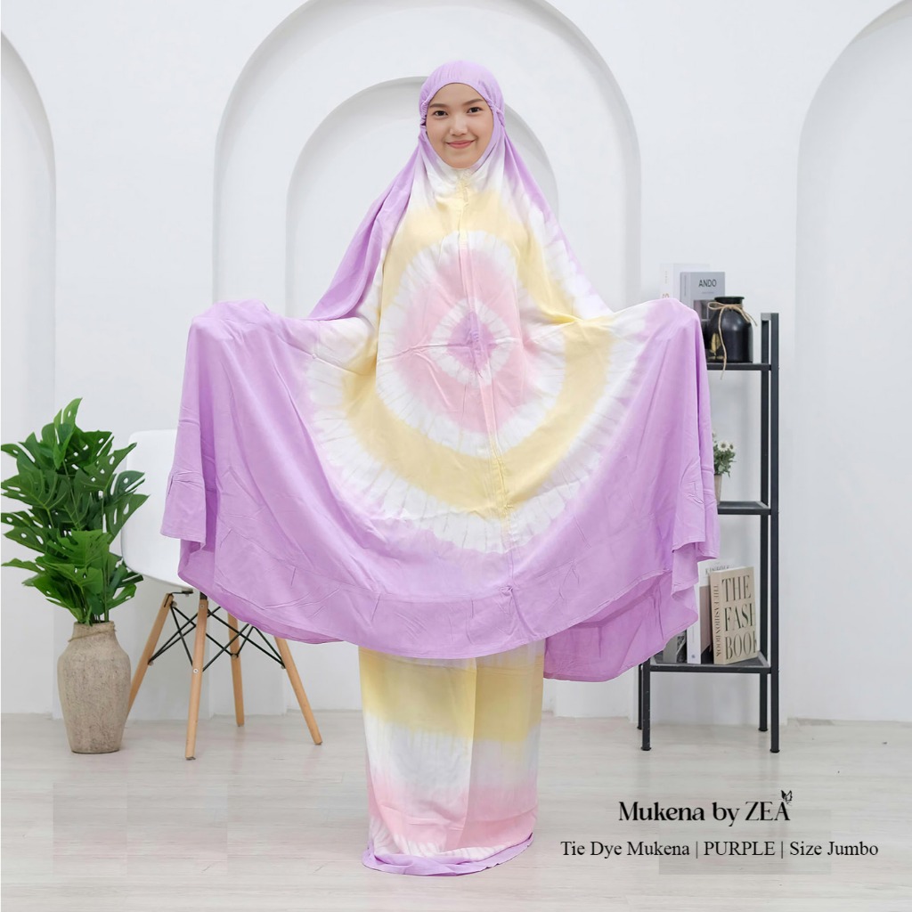 Mukena by ZEA | Tie Dye Mukena | Rayon Samitex | Size JUMBO