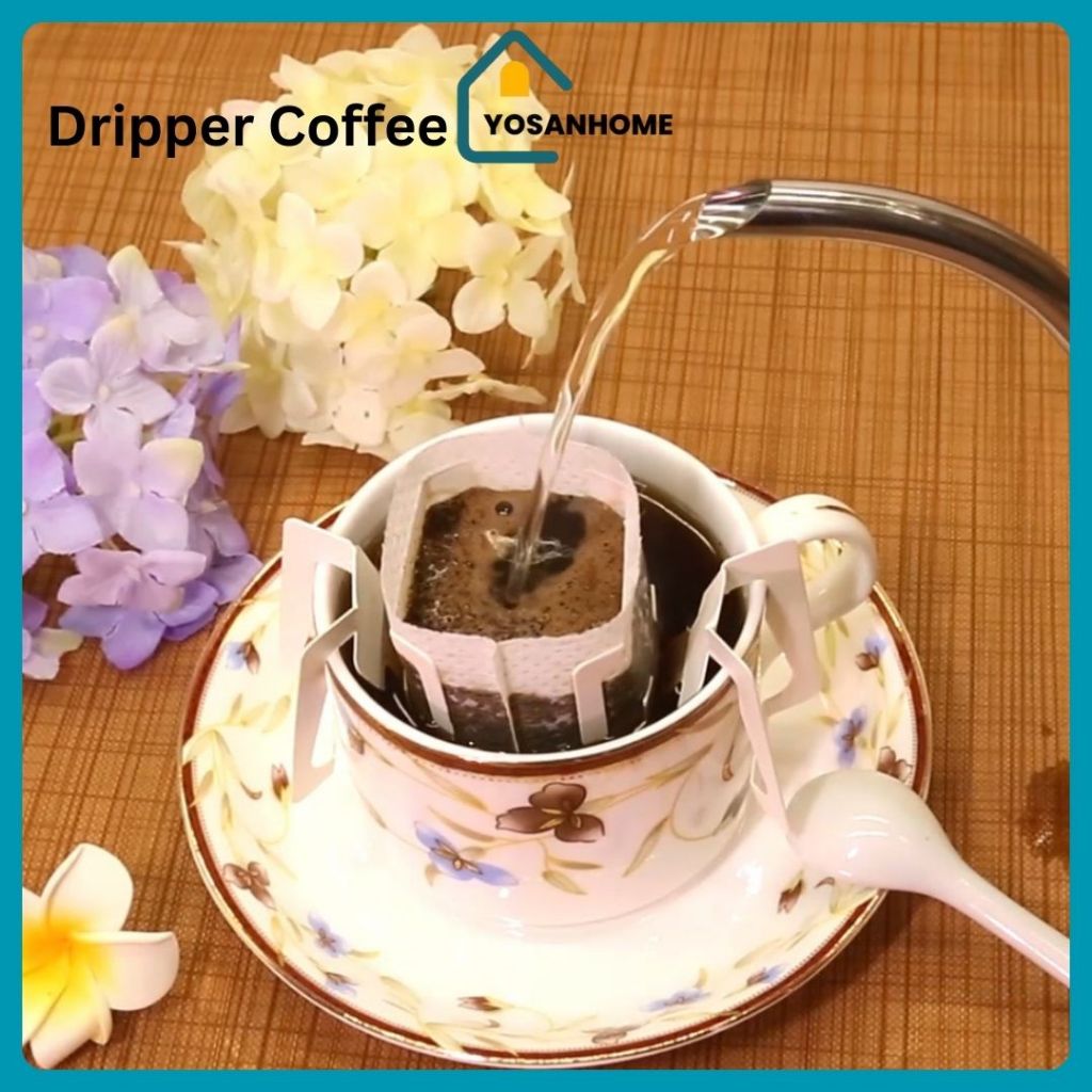 YosanHome Drip Bag Coffee Filter Kertas Penyaring Kopi Drip Cafe Paper Filter 50PCS