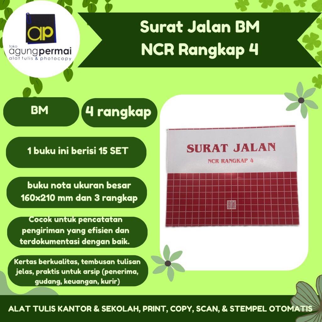 Buku Nota Surat Jalan NCR 4Ply