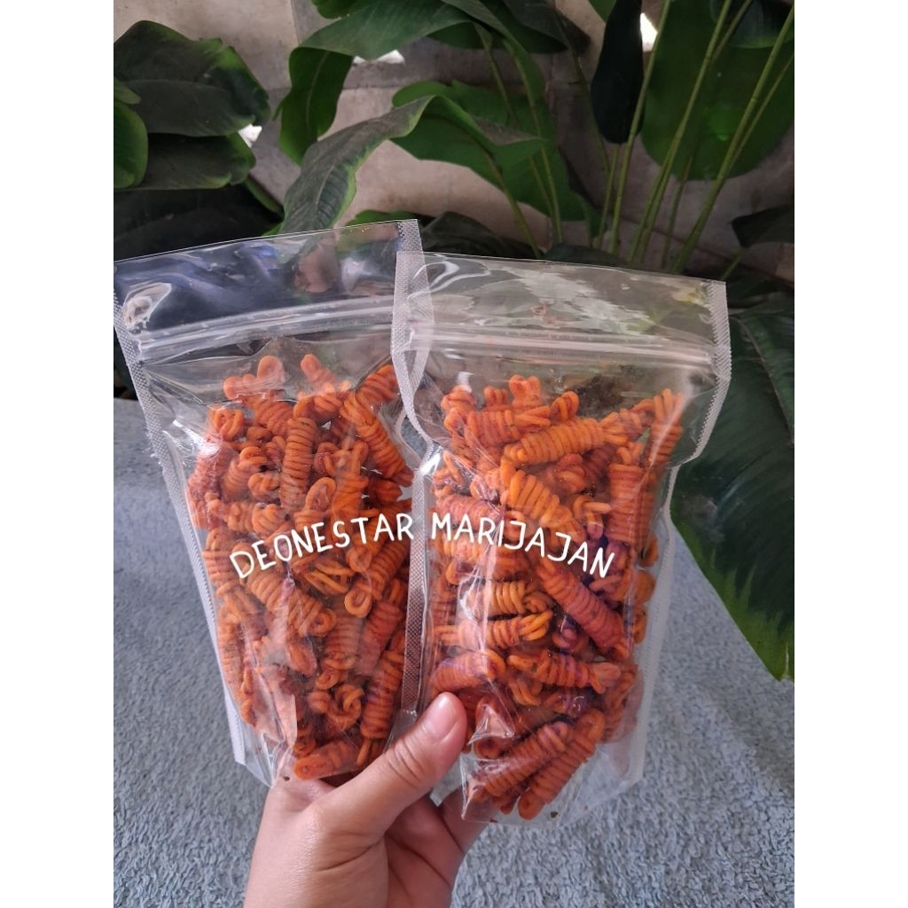 Mie gulung pedas daun jeruk