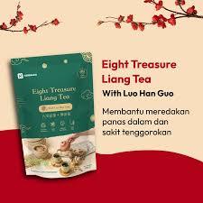 [SDW] pekanbaru/120g Liang Teh + Lo Han Guo, Eight Treasure Liang Tea With Luo Han Guo Herbaleo