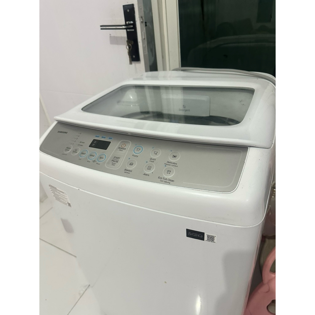 mesin cuci samsung 8kg top loading WA80 area sidoarjo