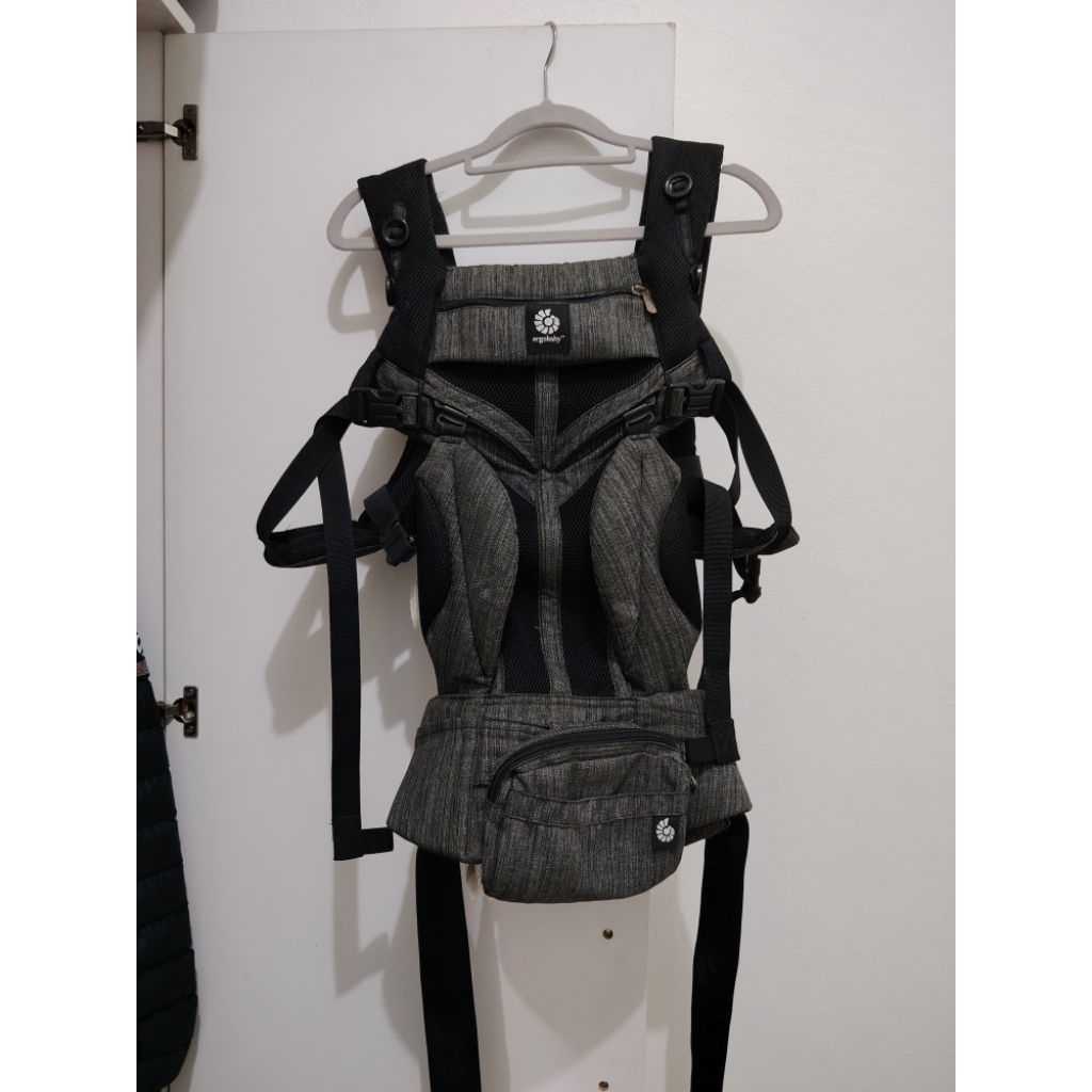 PRELOVED ERGOBABY OMNI 360 COOL AIR MESH - BLACK TWEED