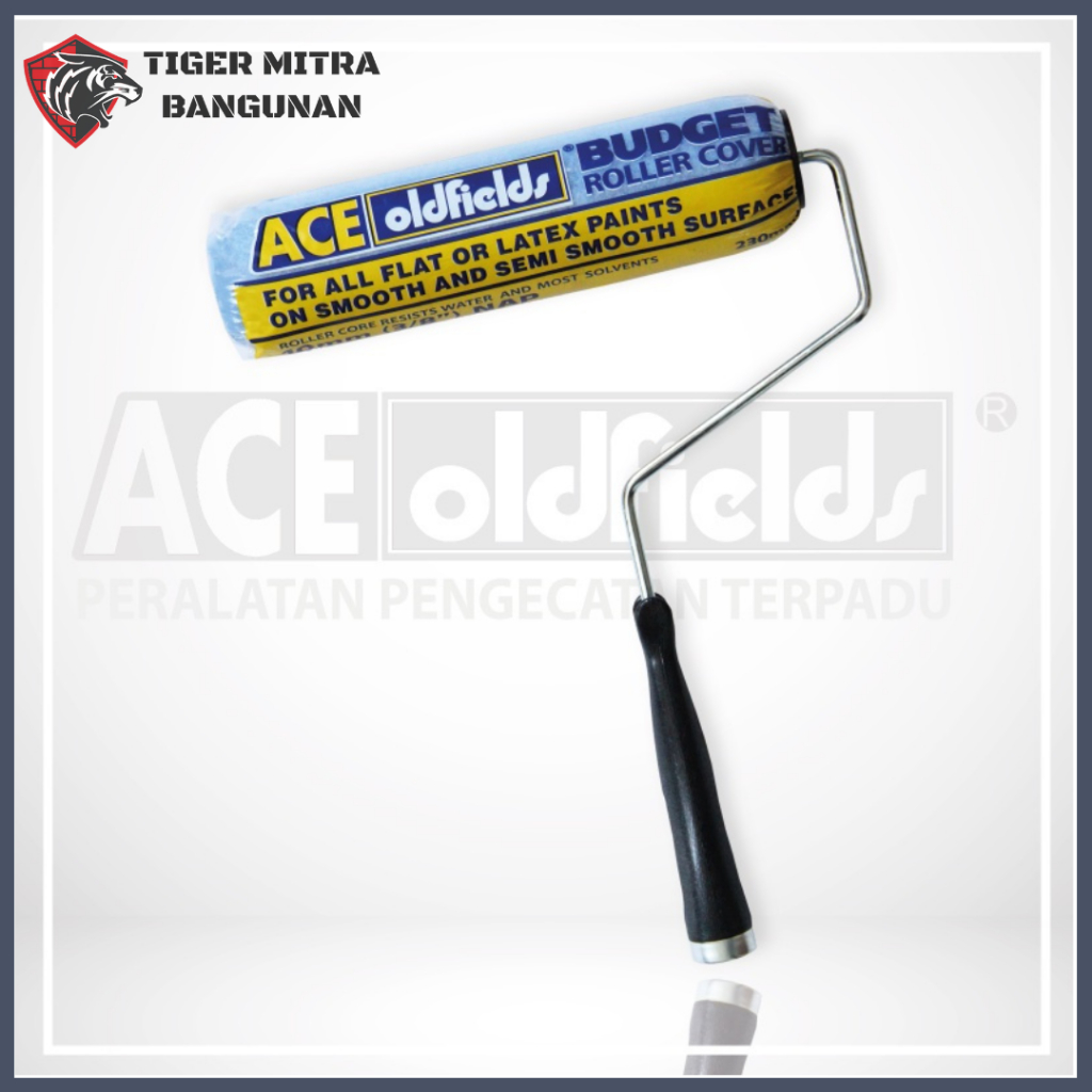 Kuas Roll Cat Tembok ACE Oldfields 9 Inch - Kecil, Warna Biru, Praktis