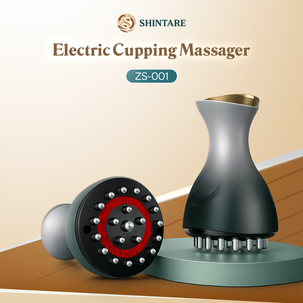 Shintare Electric Cupping Massager ZS-0015 Alat Bekam Elektrik Pemijat Terapi Panas Vakum Relaksasi 