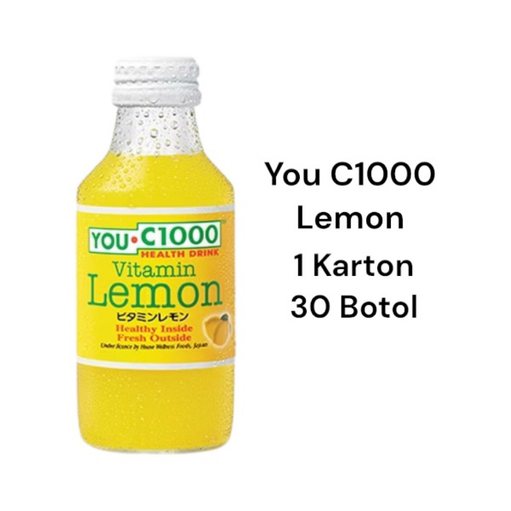 You C1000 Lemon Botol Kaca 1 Karton 30 Botol