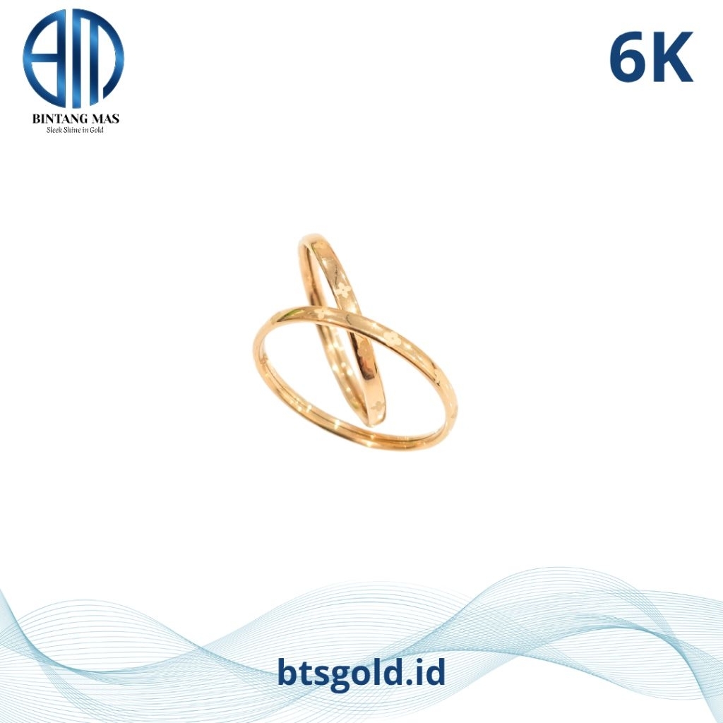 Cincin Polos Lurus Emas Asli
