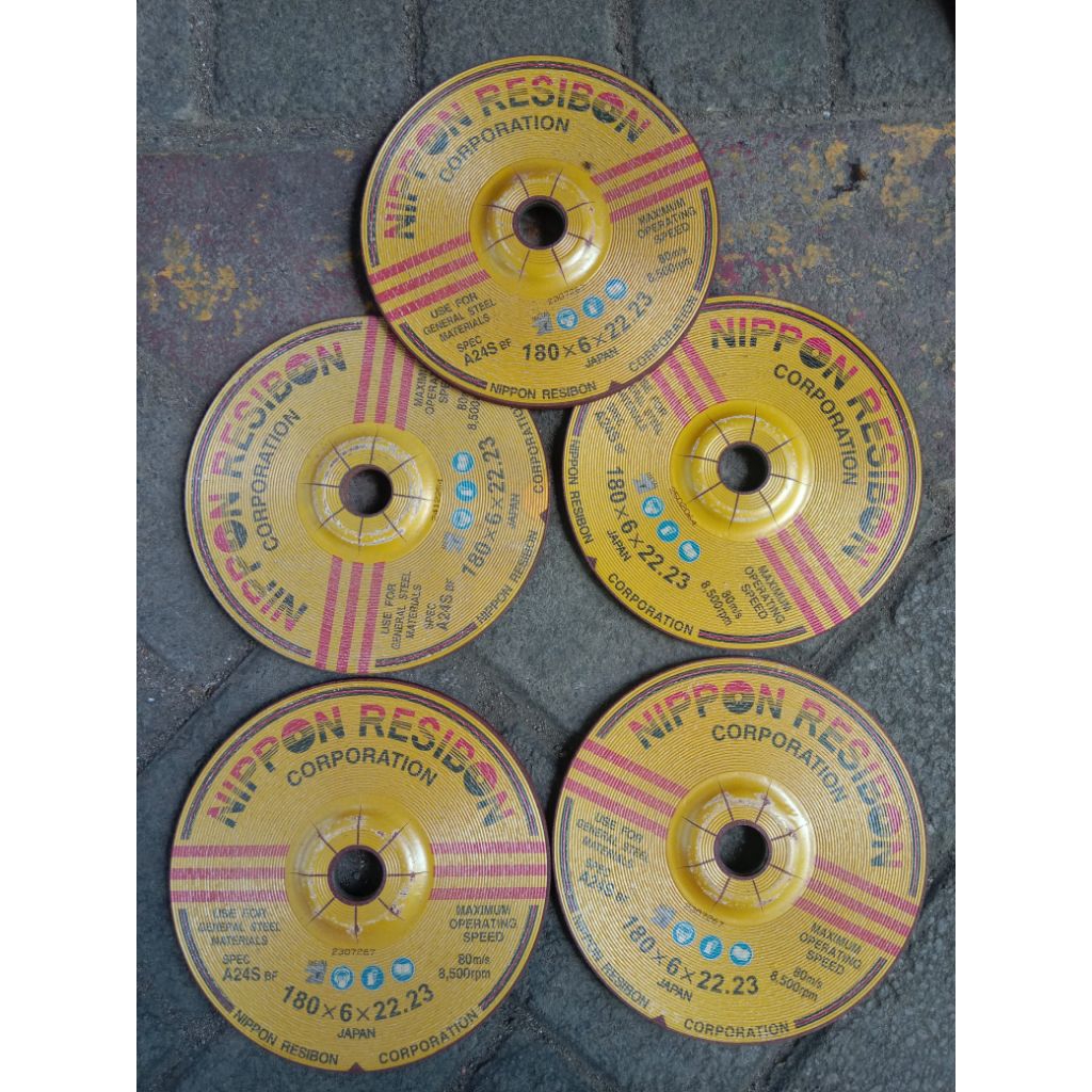 batu gerinda poles 7 inch nippon resibon efisien, tahan lama