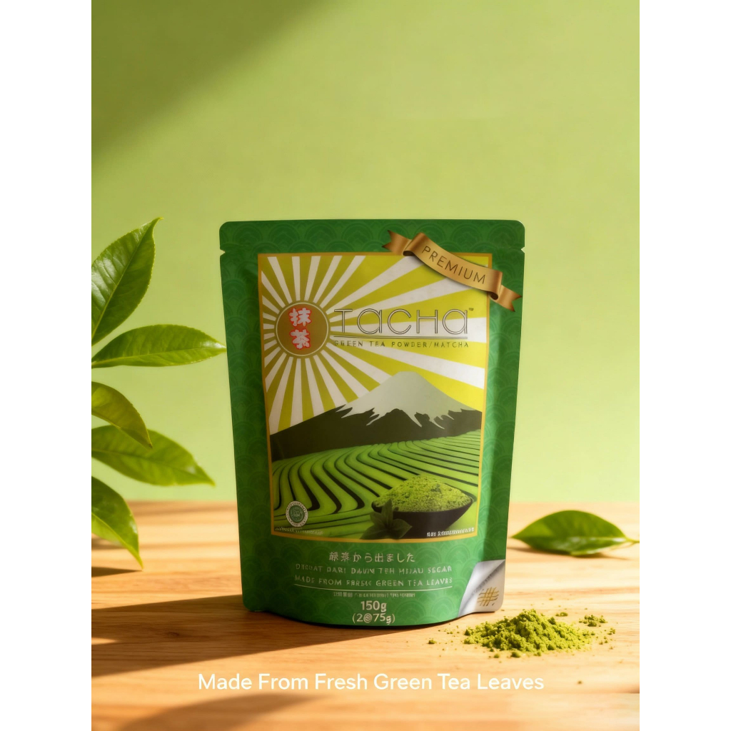 TIDESSA Teh Hijau Serbuk Asli / Teh Hijau Bubuk / Green Tea Powder Original "TACHA" 150 gram