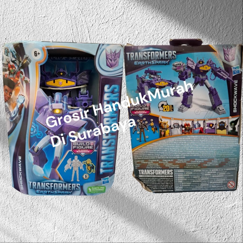 Transformers EarthSpark Deluxe Shockwave BAF Dr.Meridian Mandroid.ORIGINAL & SEGEL.READY SIAP KIRIM