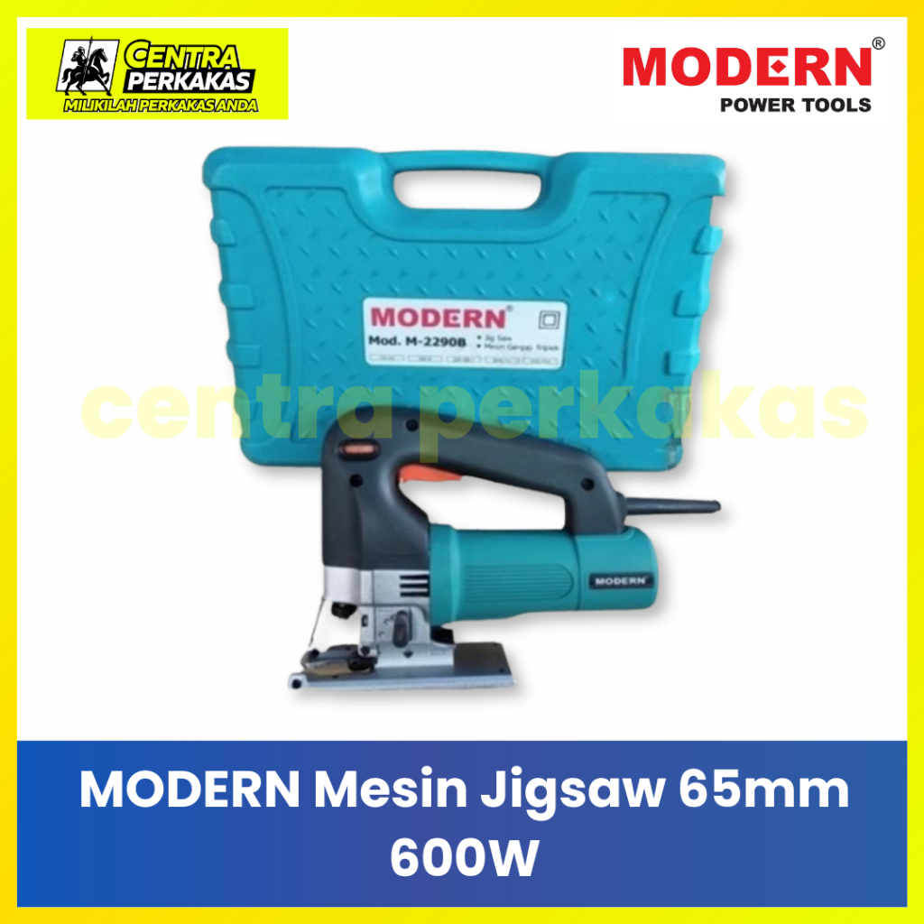Modern M-2290B Mesin Jigsaw - Mesin Gergaji Kayu Listrik 600W Kapasitas 65mm