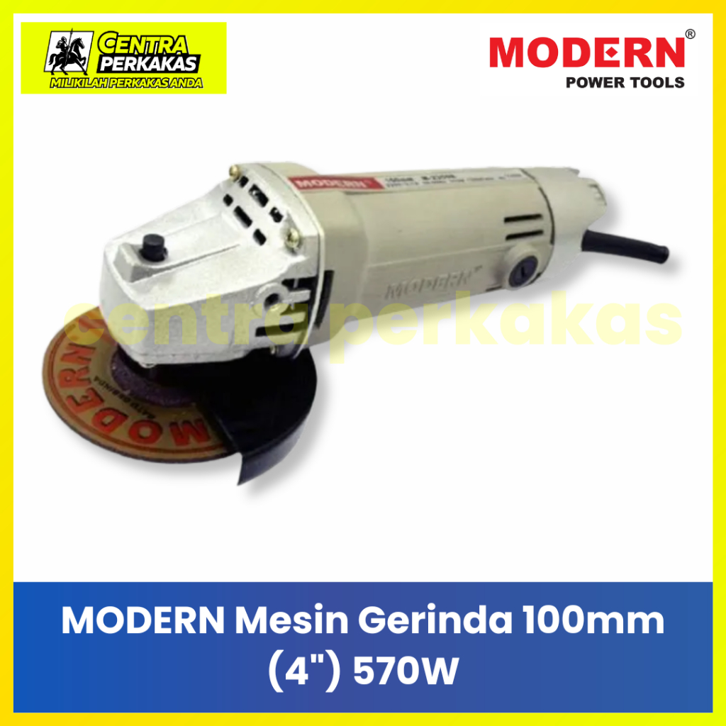MODERN M-2350B Mesin Gerinda 4" 100mm - Angle Grinder Alat Potong Besi Kayu