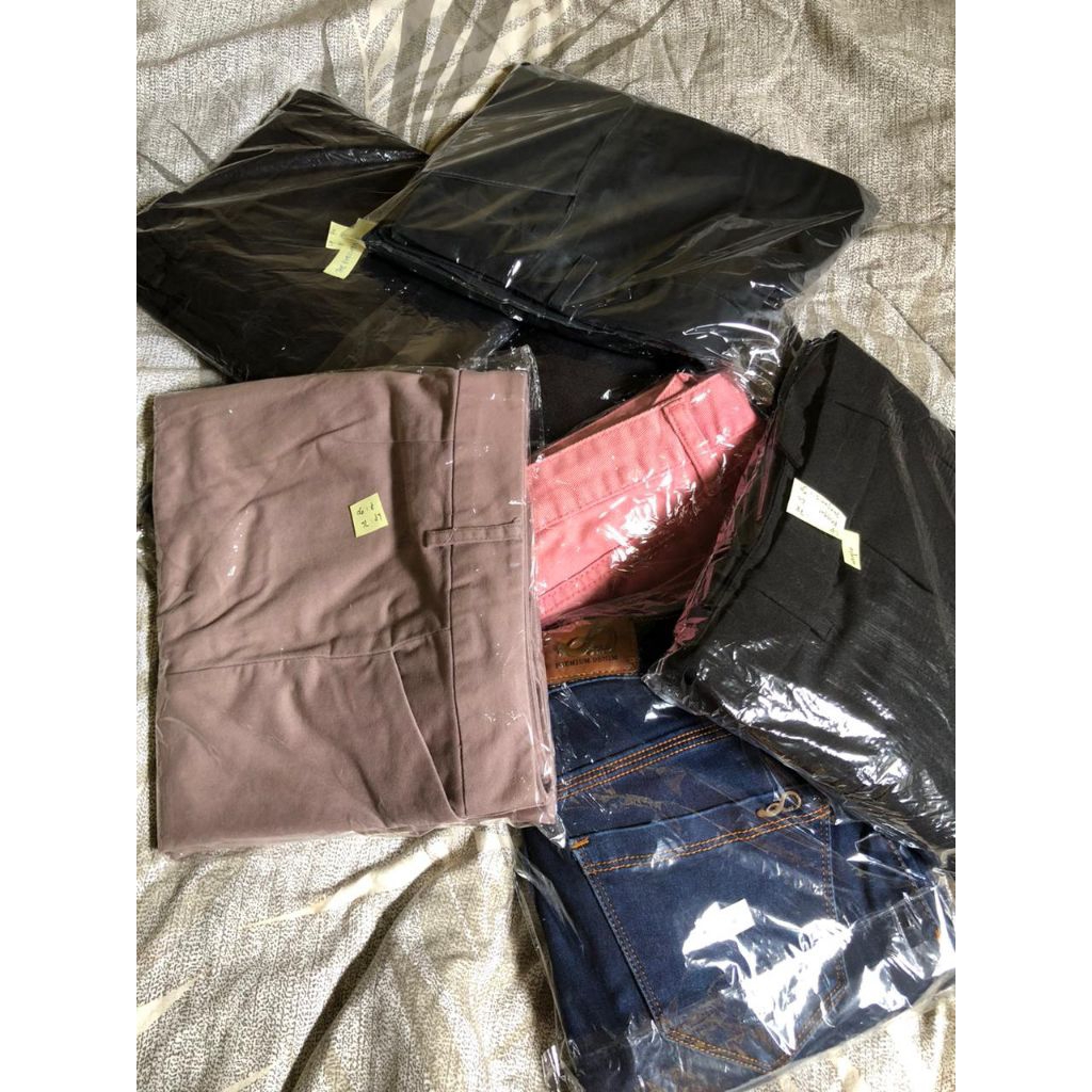 preloved celana h&m/calana the executive/ uniqlo/ rok songket