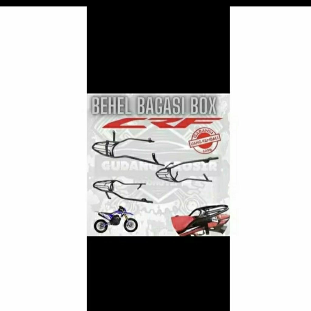 Behel HONDA CRF 150 L Behel belakang honda CRF 150 L Bracket CRF 150 L Behel Box CRF Behel Bagas