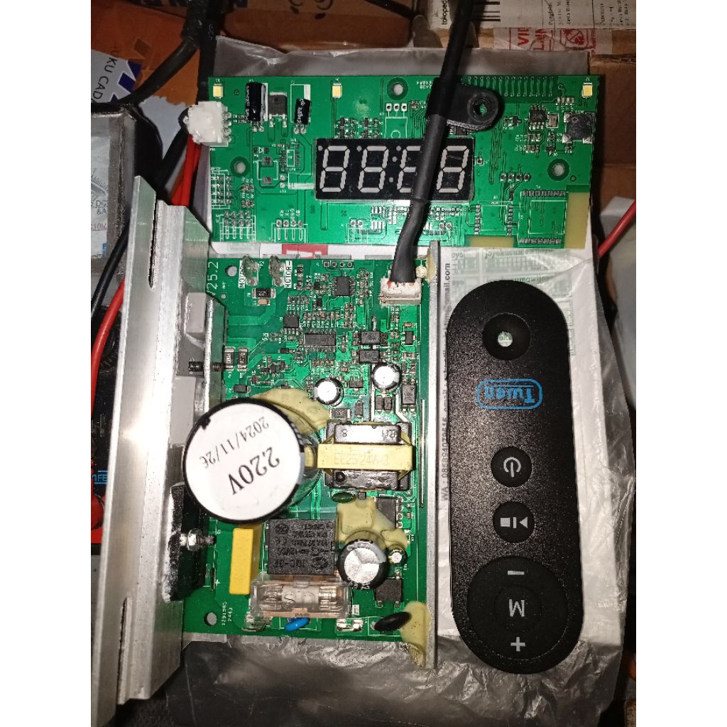 contoh gagal perbaikan modul mesin PCB treadmill TWEN error E01