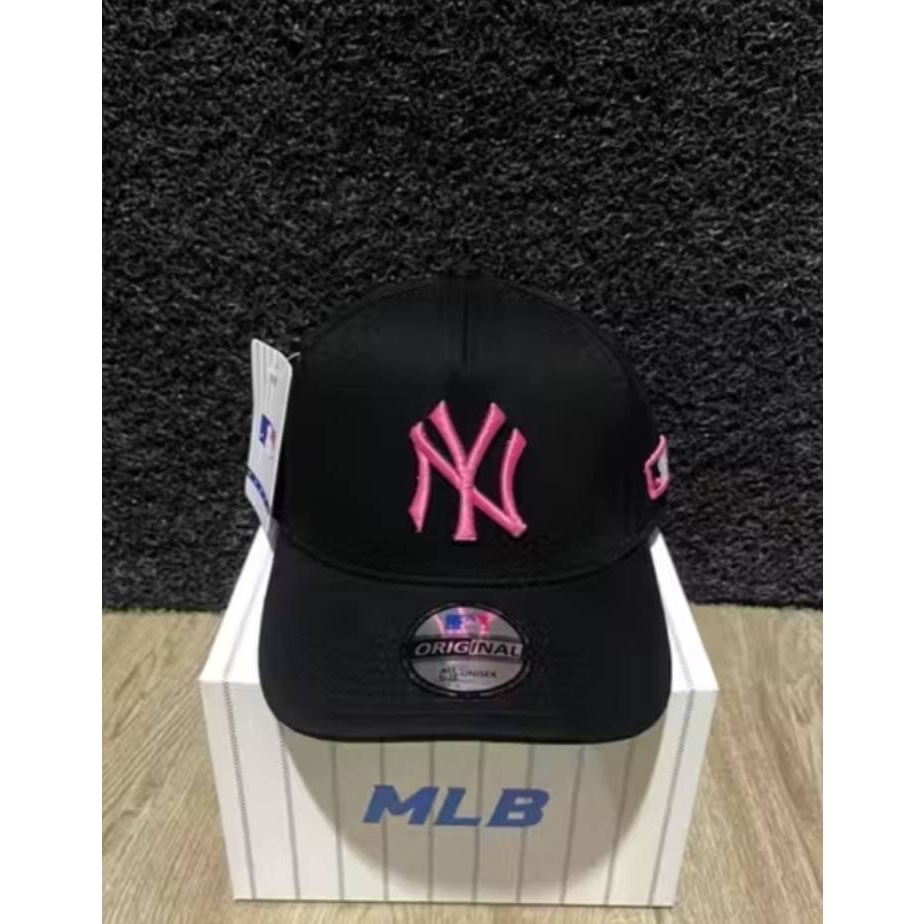 TOPI BASEBALL MLB NY PINK LOGO ORIGINAL BLACK CAPS / TOPI PRIA WANITA FULL SET / TOPI EST SELLER BIS