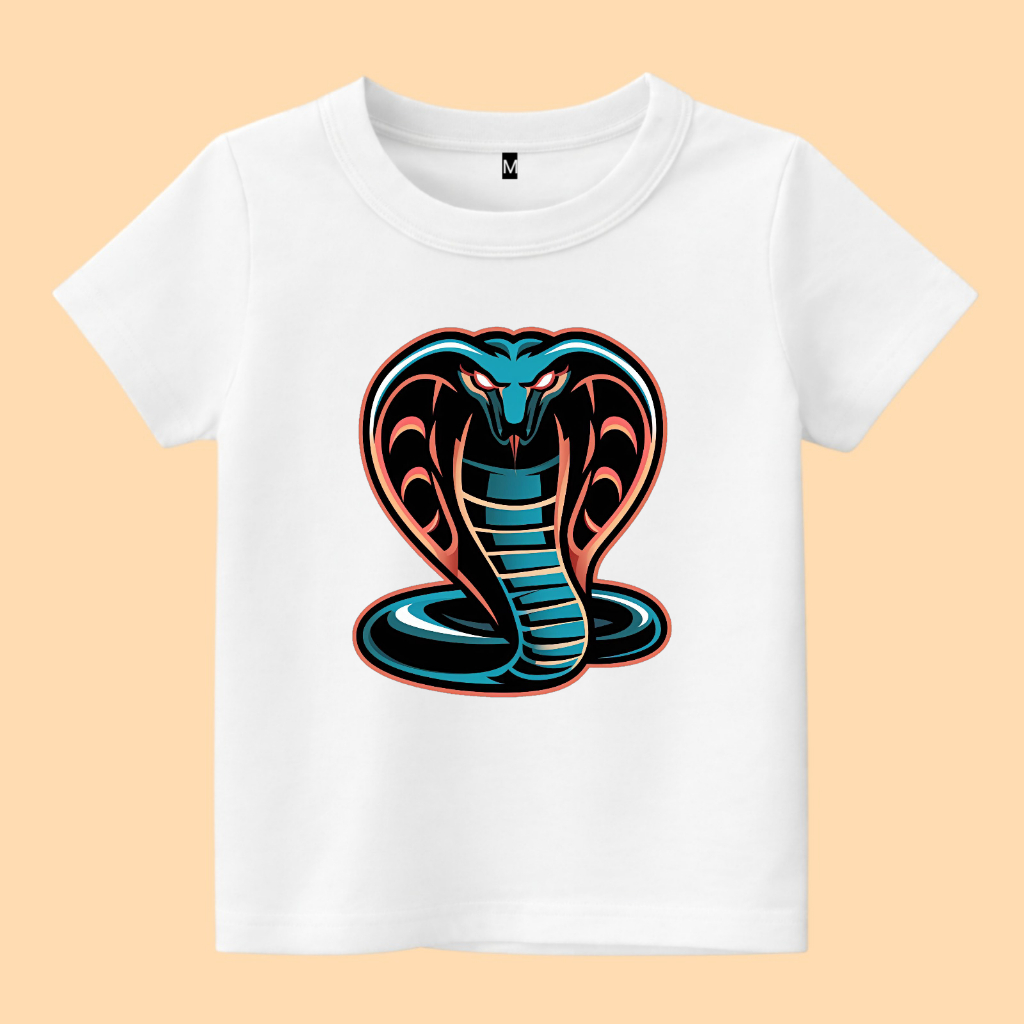 Baju kaos anak gambar ular king cobra