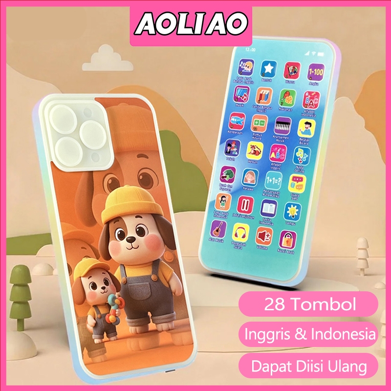 Aoliao Mainan Edukasi Anak Usia Dini Belajar Berbicara Pintar Dengan 28 Fitur Menarik