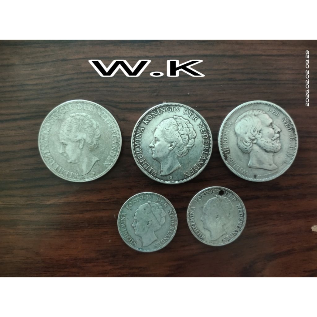 Koin kuno Gulden belanda original.