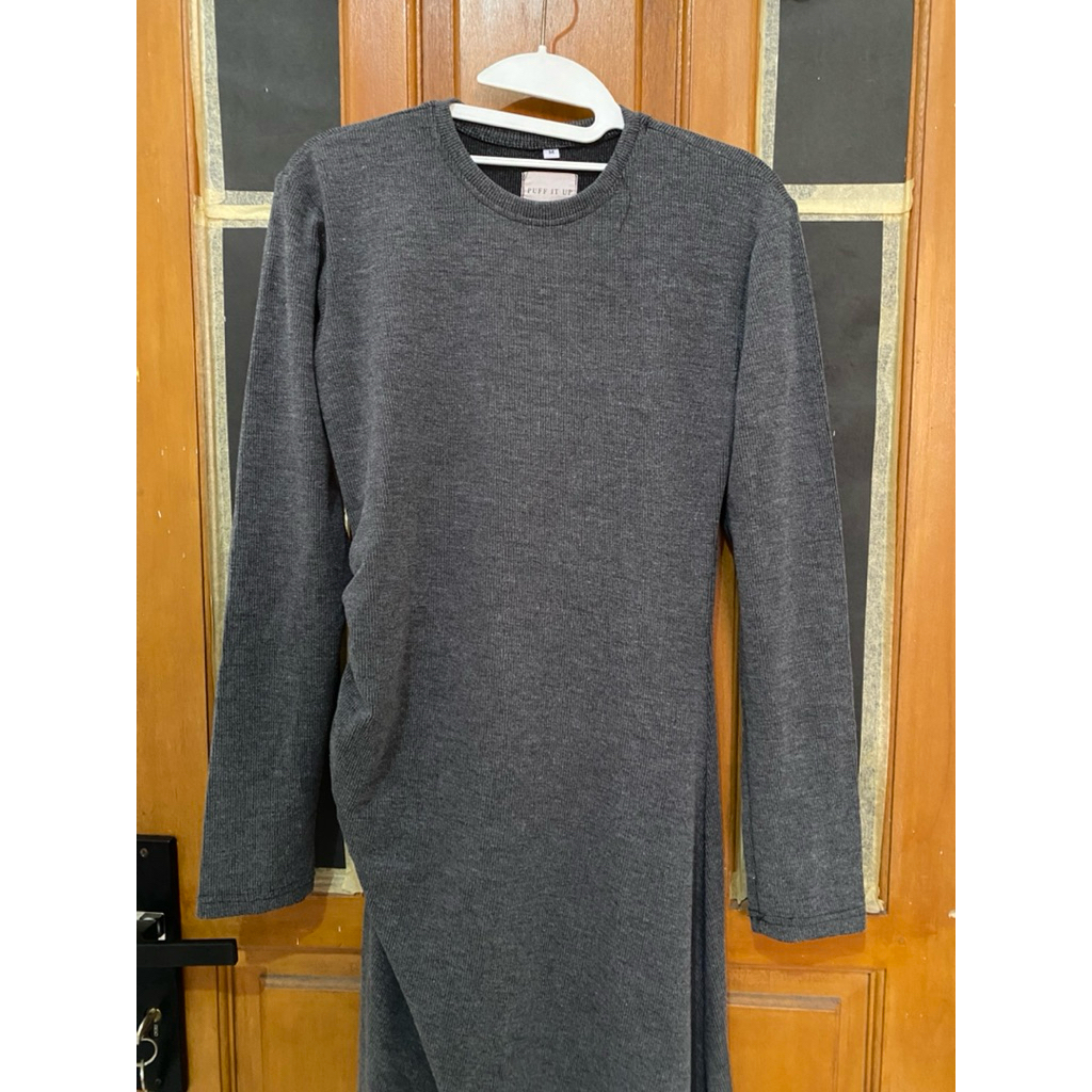 *preloved* PUFF IT UP - Basic Knit Dress