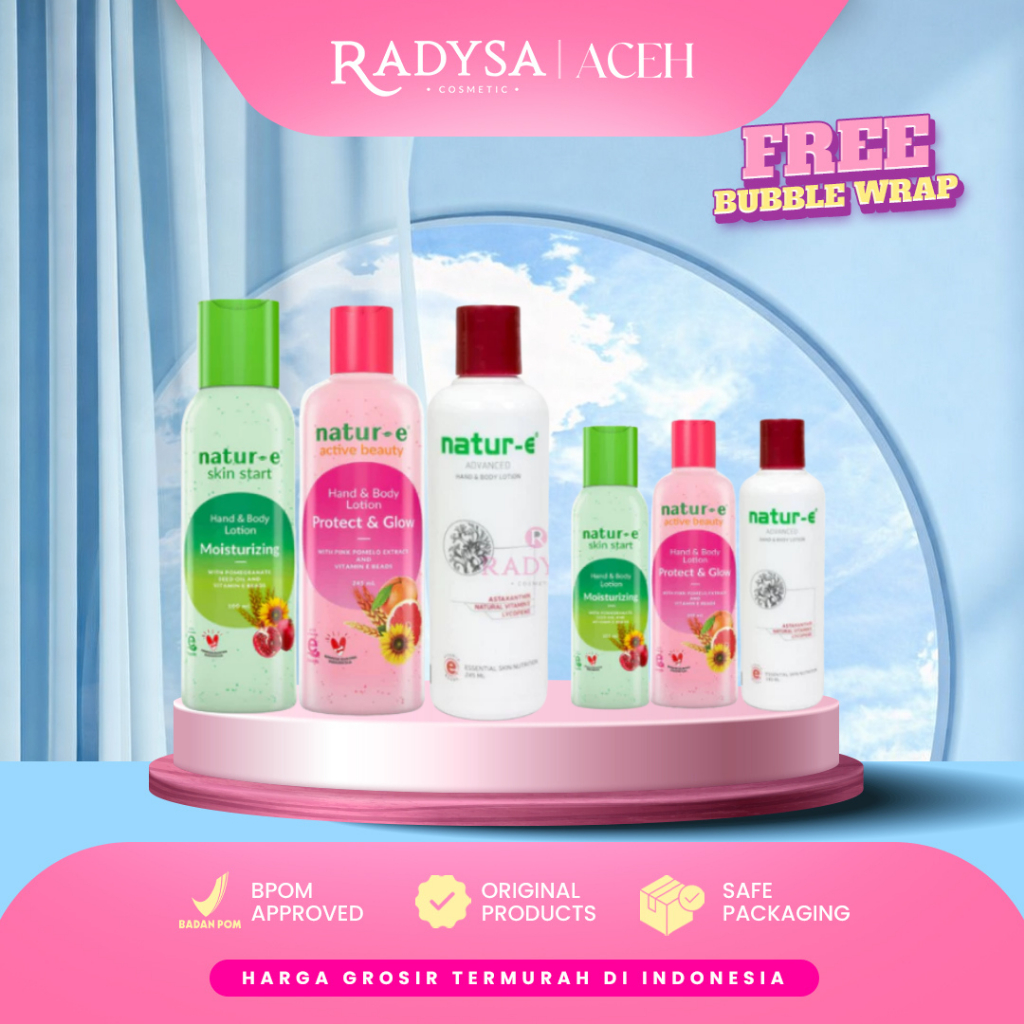 RADYSA - NATUR-E Body Lotion - 245ml & 100ml | Hand & Body Natur E