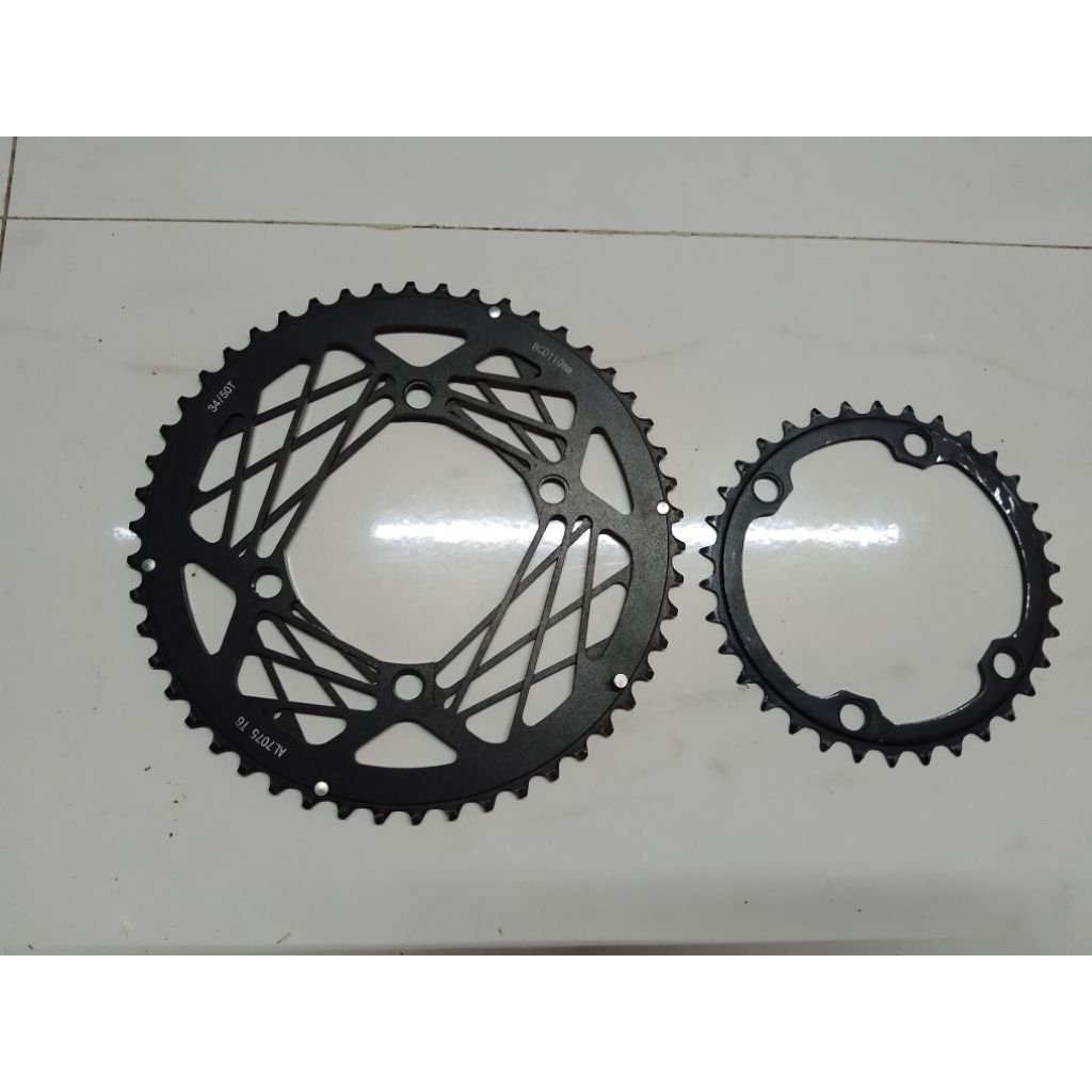 Chainring roadbike 50 34t bcd 110 4bolt alloy AL7075