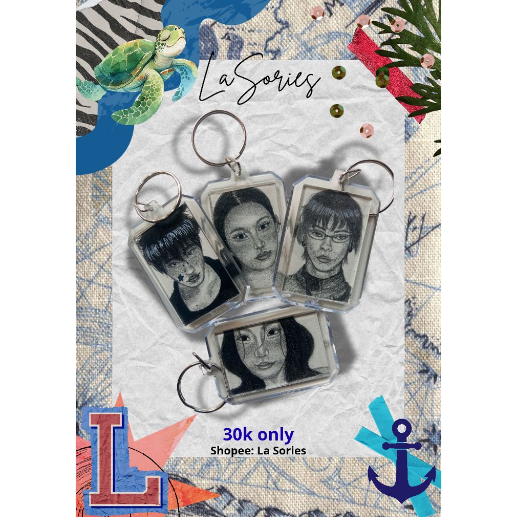 Keychain acrylic custom wajah || Ganci akrilik ||