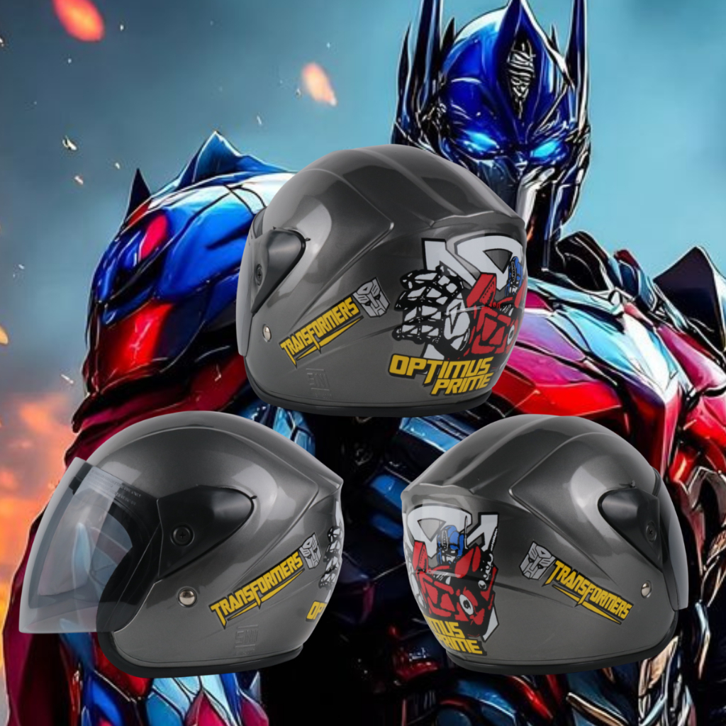Helm Anak Kecil Balita Usia 2 3 4 5 Tahun SNI Motif Transformers