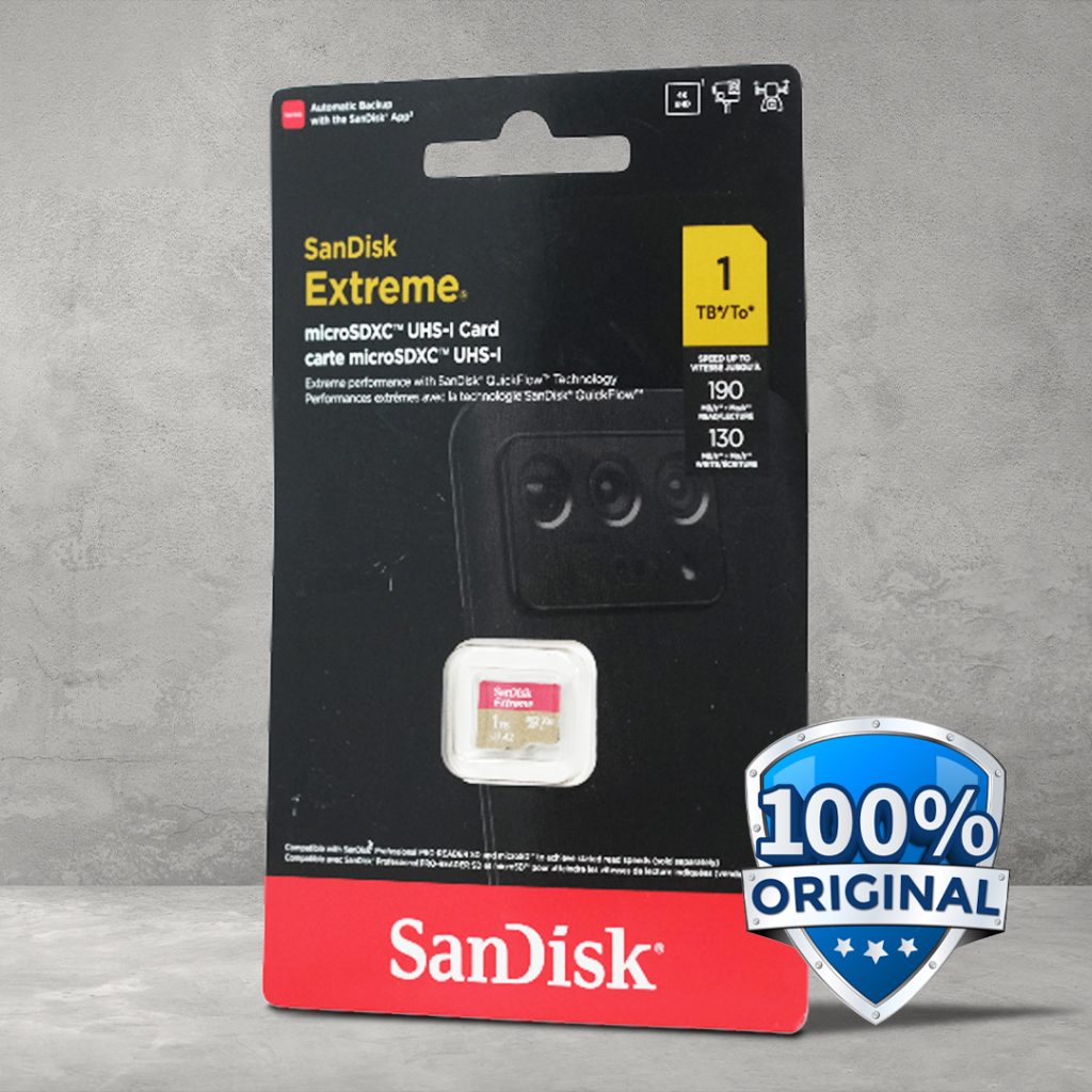 SanDisk Extreme microSDXC SDSQXAV-1T00 Kartu Memori