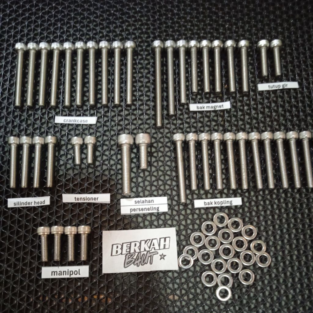 BAUT BLOK MESIN GL PRO MAX FULLSET STAINLESS