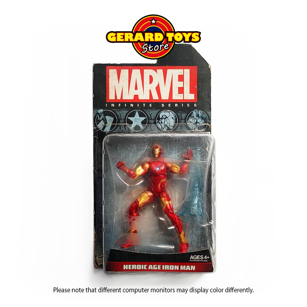 Action Figure Ironman Heroic Age Marvel Infinite Series MOC Figure 3.75 Inch Bagus Artikulasi Banyak