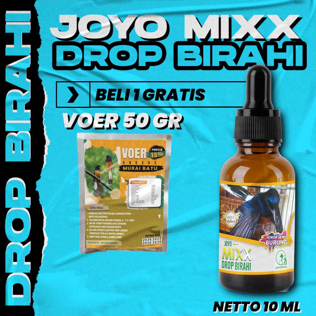 VITAMIN PENURUN BIRAHI | VITAMIN DROP BIRAHI BURUNG | VITAMIN BURUNG OVER BIRAHI DAN NGELOWO | MIXX 