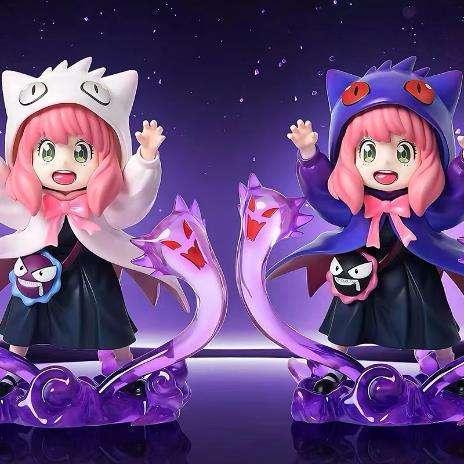 Anya Gengar Jubah Pokemon Cosplay Kkai Magnet 16cm Box Warna PVC