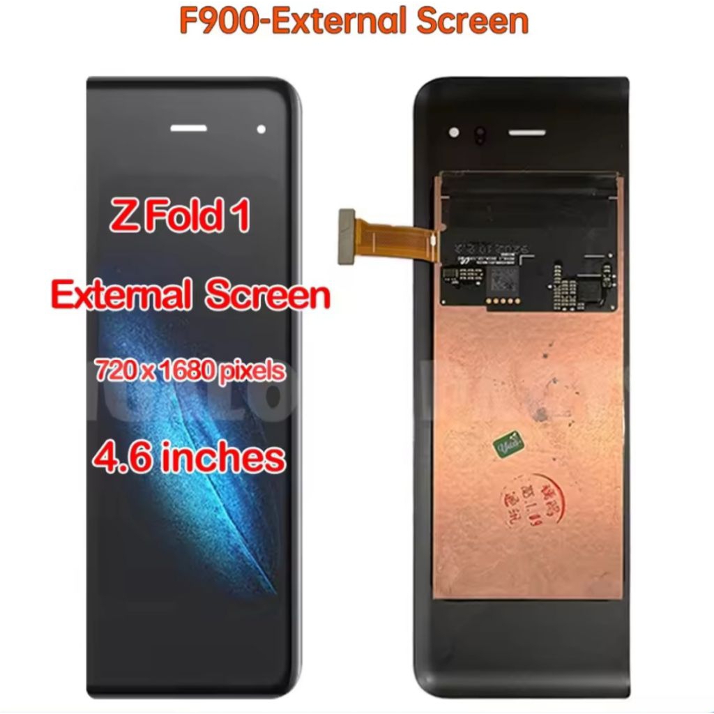 LCD TOUCH SCREEN Samsung Galaxy Z Fold SM-F900/Z Fold 1 Small Screen LCD depan Original Copotan