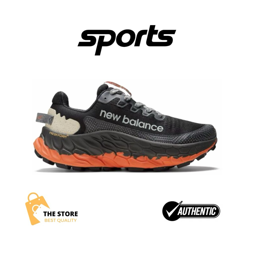 Sepatu Running Trail NB Fresh Foam X More Trail V3- Black Orange