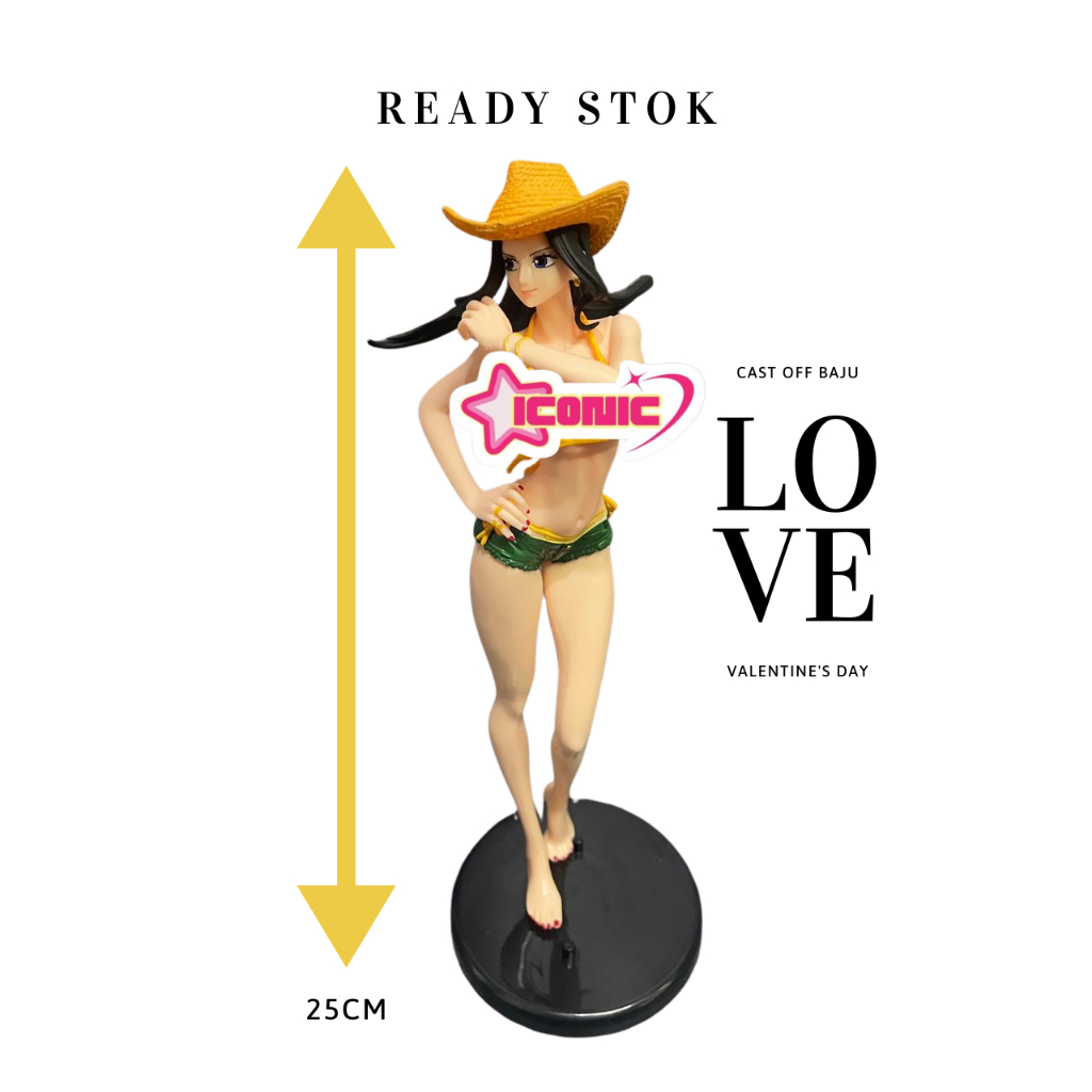 CAST OFF Nico Robin One Piece Figure 25CM Baru PVC Eksklusif Pantai