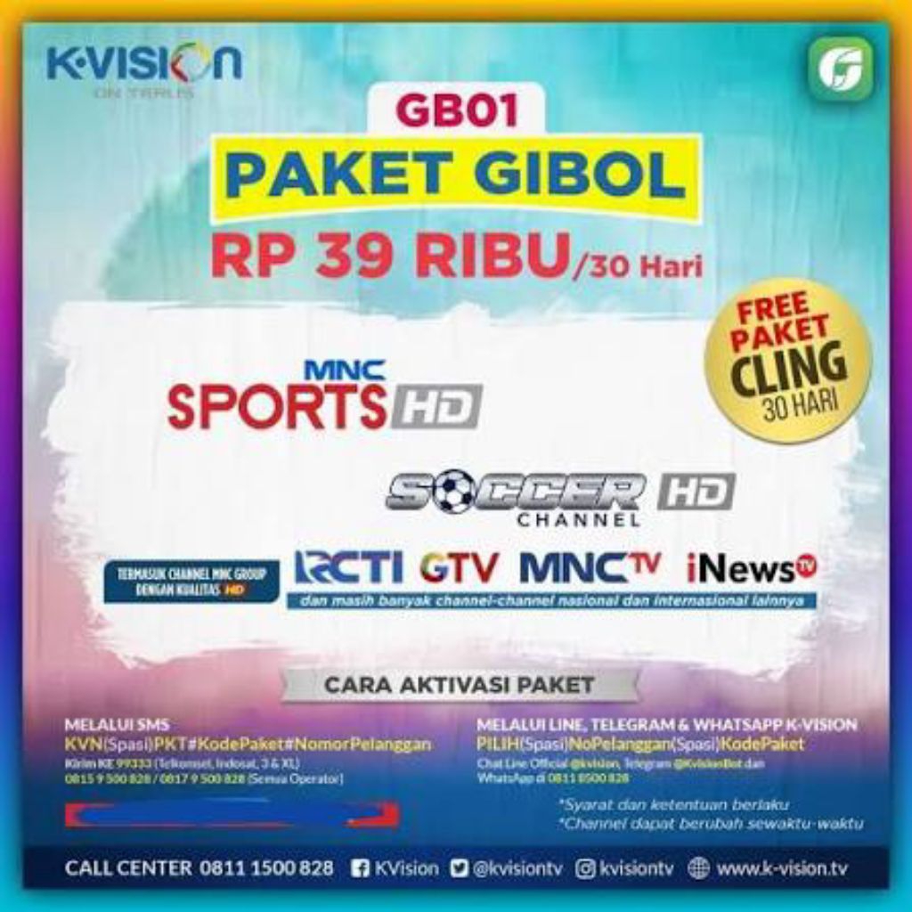PAKET GILA BOLA GIBOL K VISION PROMO TERMURAH
