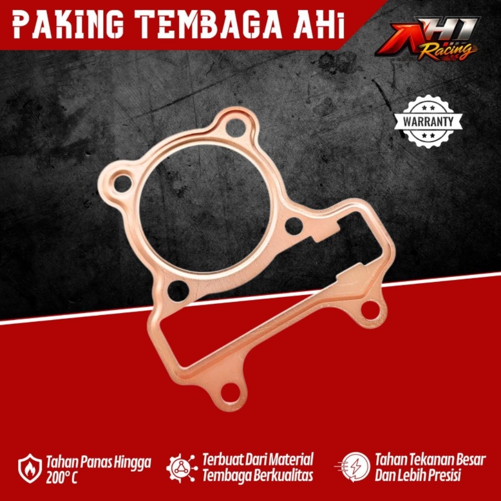 PERPAK PACKING CYLINDER HEAD BLOK HEAD TEMBAGA BEAT KARBU KVY AH1RACING