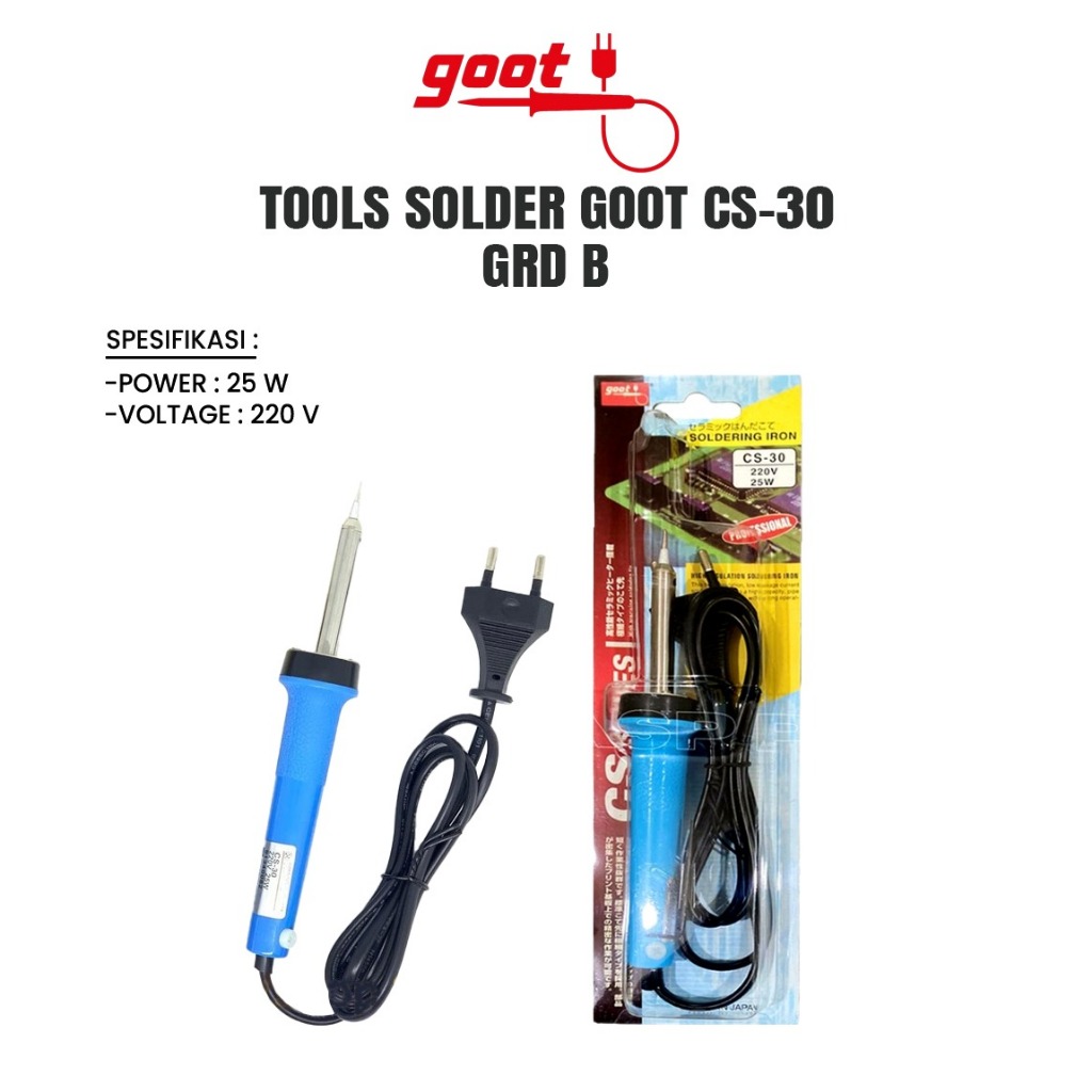 SOLDER LISTRIK 25W 25 WATT GOOT CS31 CS 31