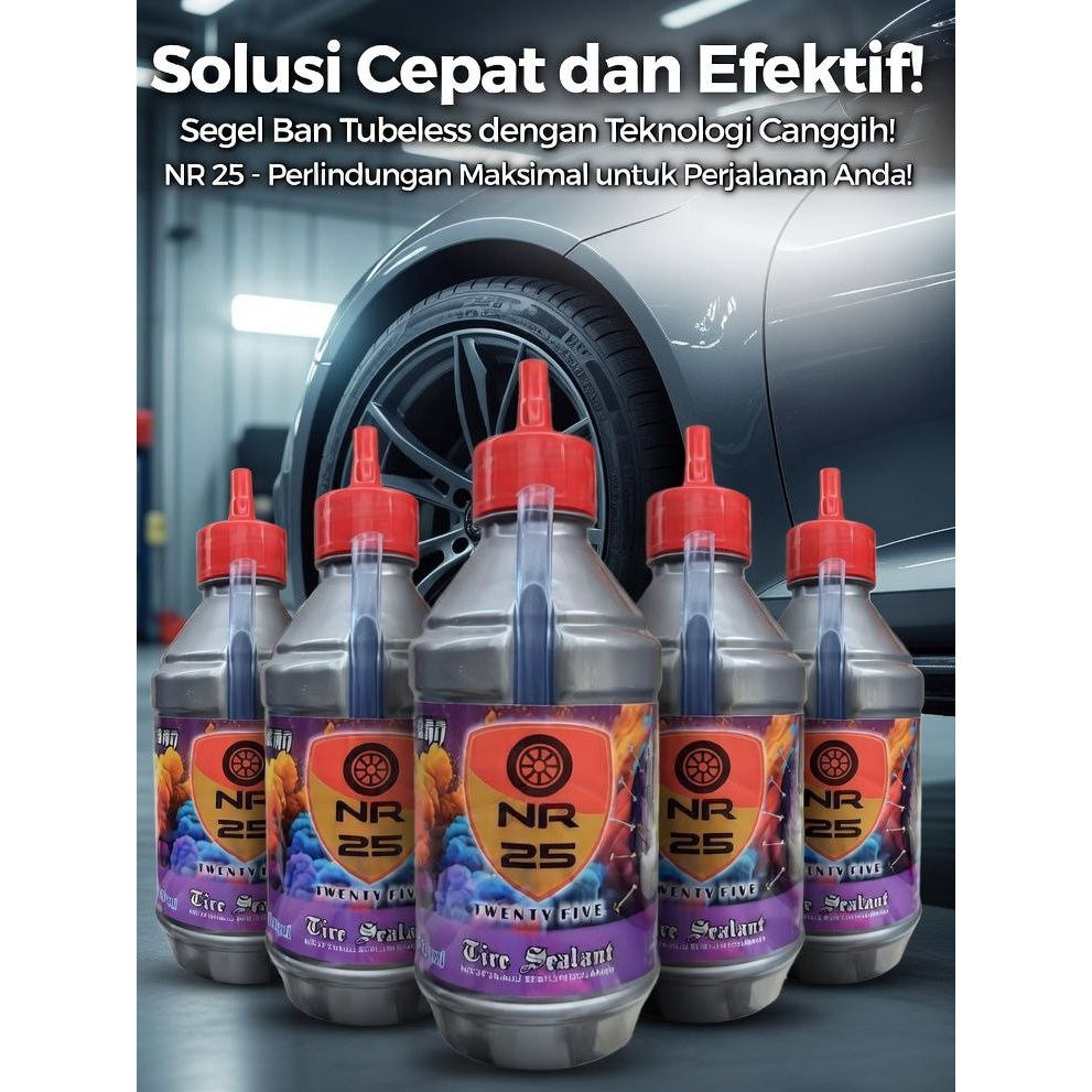 NR 25 CAIRAN BAN TUBELESS TUBLES 350ML / Cairan Ban Tubles NR 25