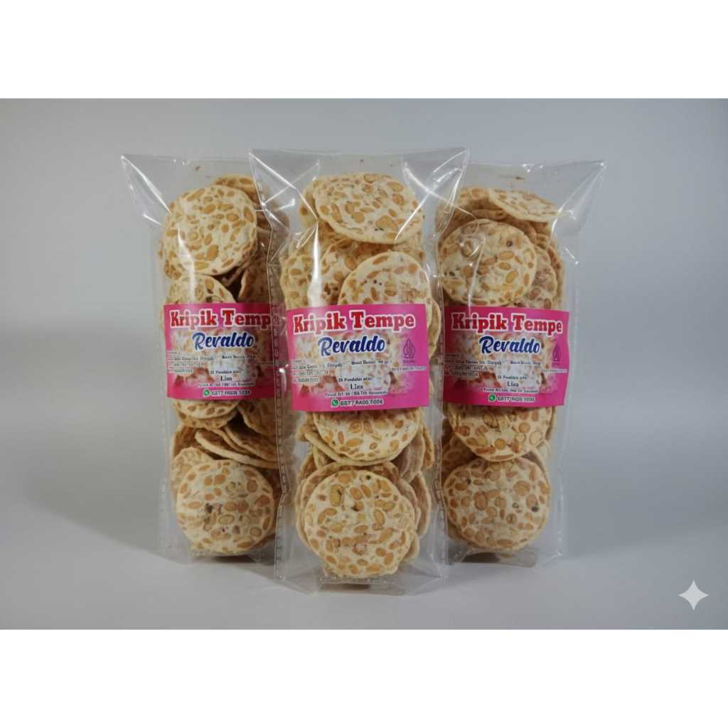 KERIPIK TEMPE SAGU - Keripik Tempe Sagu Bulat - Keripik Tempe Sagu Homemade