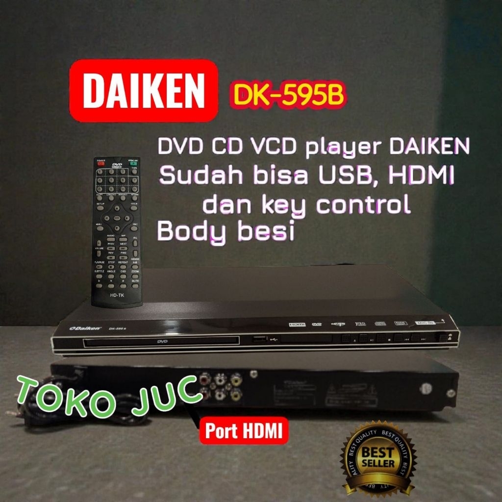 DVD Player HDMI DVD DAIKEN HDMI DK-595B VCD Player HDMI