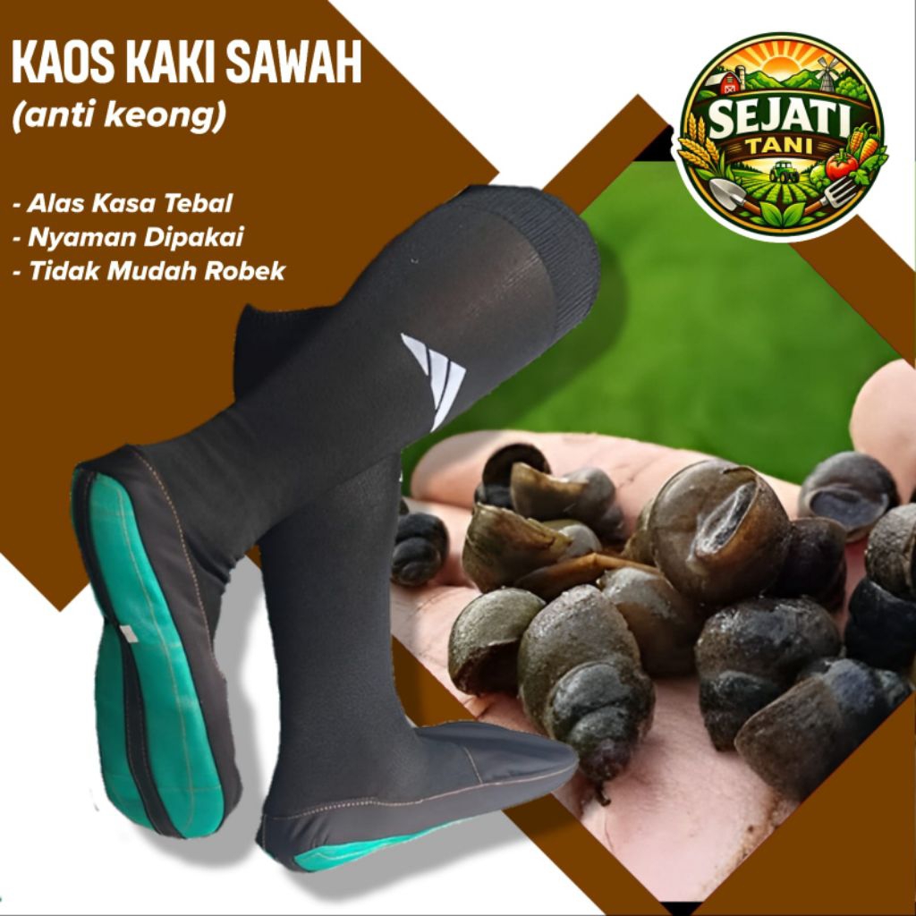 Kaos Kaki Sawah/Kaos Kaki Anti Keong/Kaos Kaki Anti Keong Tebal (ALAS KASA)