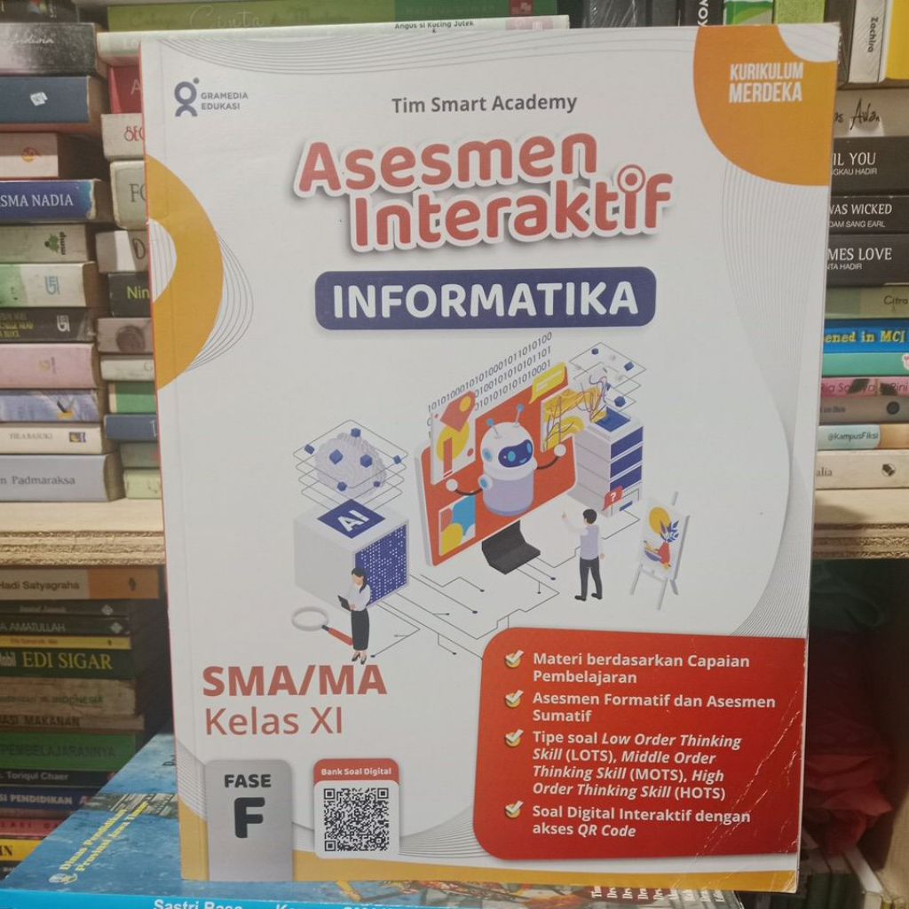 Buku Asesmen interaktif Informatika, Sejarah, pjok, ips Geografi kelas X. XI. XII.